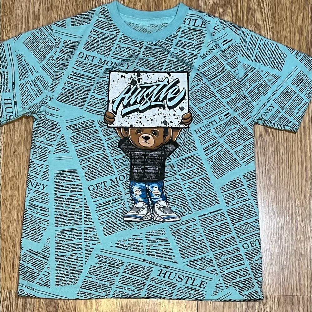 Hustle boys short sleeve t-shirt size 7